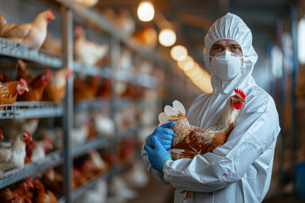 avian flu virus spreading from infected birds to humans showing symptoms and prevention