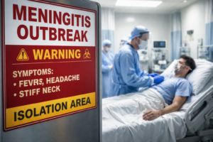 • "Meningitis outbreak warning signs and symptoms infographic"