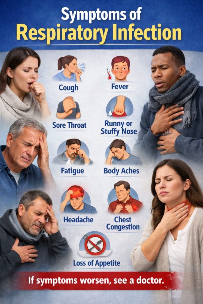 what are the symptoms of respiratory infection