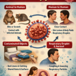 mode of transmission of Monkeypox: