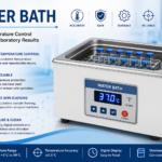 Laboratory waterbath with digital temperature control used for sample heating