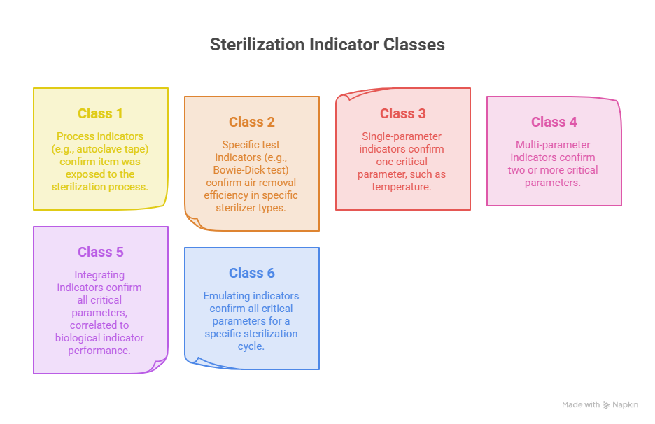 Classification of Sterilization Indicators
