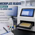 ELISA microplate reader used in clinical laboratory for measuring absorbance