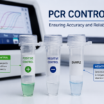 "Laboratory technician loading PCR positive and negative control samples alongside patient samples into a PCR plate"